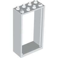 Lego rám dveří 2x4x6, bílá (4520843, 4528140)